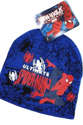 Spiderman Marvel, ciepła czapka, jesień/zima, NOWA! r.52