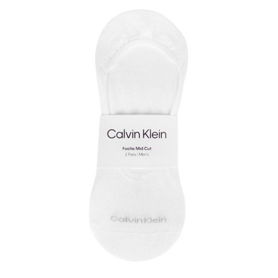 CALVIN KLEIN Skarpety Męskie BIAŁE 2 pary 39/42