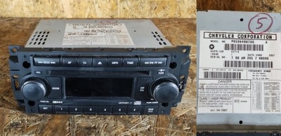 RADIO CD CHRYSLER DODGE JEEP P05064067AG GARANTÍA  