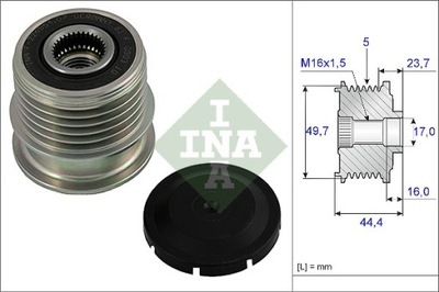 МУФТА ALTERN.DB A-KL.W168 CDI INA 535 0011 10 ГЕНЕРАТОР - СЦЕПЛЕНИЕ