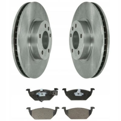 Тормозные диски + тормозные колодки перед vw golf v polo 9n 256mm фото №1