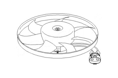 TOPRAN ВЕНТИЛЯТОР РАДИАТОРА VW TRANSPORTER IV 1.9D-2.8 07.90-06.03