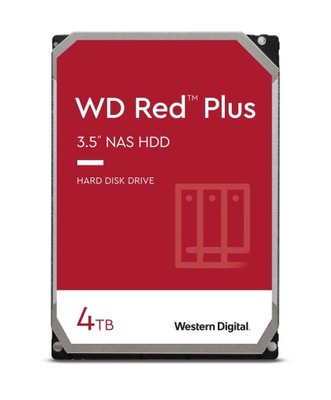 Dysk HDD WD Red Plus WD40EFPX (4 TB ; 3.5"; 256 MB)