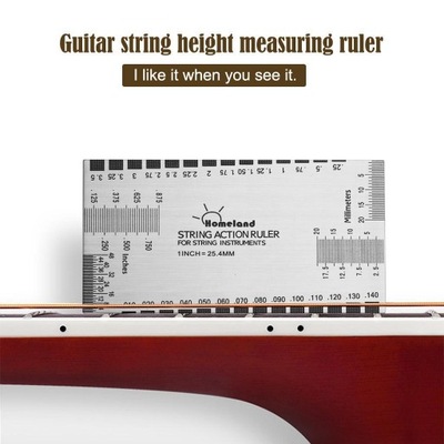 String Action Ruler Guitar Luthier Tool