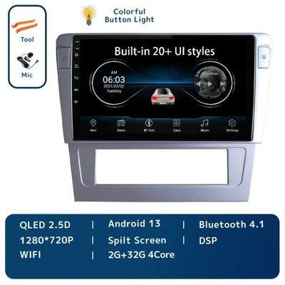 NAVEGACIÓN GPS PARA VW VOLKSWAGEN PASSAT B7 2004-2010 RADIO DE AUTOMÓVIL CARPLAY WIFI  