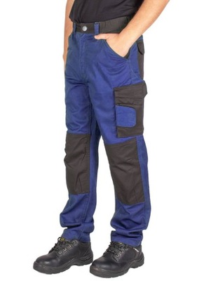 PANTALONES ROBOCZE MESKIE DO CORREA Z NAKOLANNIKAMI BHP FIRI 48 PAS 80-86CM  