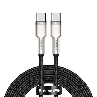 Kabel Baseus Cafule Series Metal Data USB-C / USB-C PD QC SCP 100W 5A 2 m -