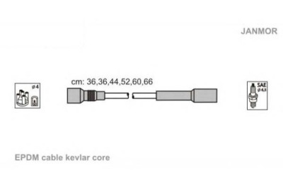Janmor провода зажигания audi 100 2.8 e quattro фото №1