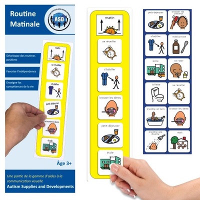 Pomoc terapeutyczna Autyzm - karty poranna rutyna J. FRANCUSKI