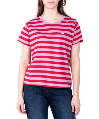 T-shirt Lee STRIPED TEE 112339023 LV31TPA39 Plum XS