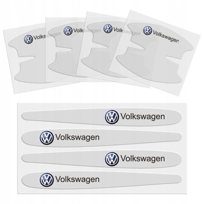 8 PCS. STICKERS ON HANDLES AUTOMOTIVE VOLKSWAGEN  