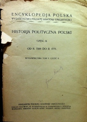 Historia polityczna Polski Część 2 1923 r.