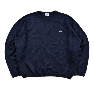 Sweter Wełniany w Splot LACOSTE Męski Wełna XL / 7