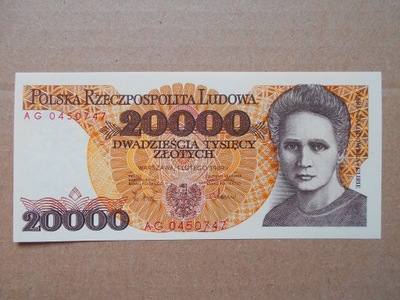 20000 ZŁOTYCH 1989 (UNC)