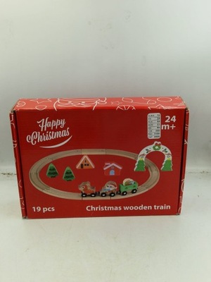 ZABAWKA CHRISTMAS WOODEN TRAIN