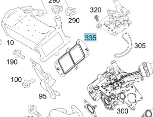 MERCEDES-BENZ OE A 651 142 24 80 УЩІЛЬНЕННЯ, КЛАПАН AGR