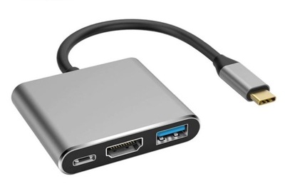 Adapter USB-C USB 3.1 do HDMI / USB 3.0 / USB-C 4K