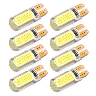 8X ЛАМПОЧКА COB 2 LED (СВЕТОДИОД ) W5W T10 POSTOJÓWKI SILIKON