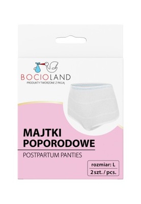 Bocioland MAJTKI POPORODOWE SIATECZKOWE 2 szt. r L