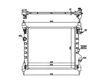 Радиатор chevrolet spark m300 10- 96676341 фото №1