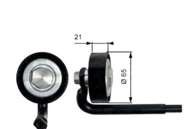 Gates ролик натяжителя, ремень клиновой многоручьевой + ассистент водителя #28 фото №1