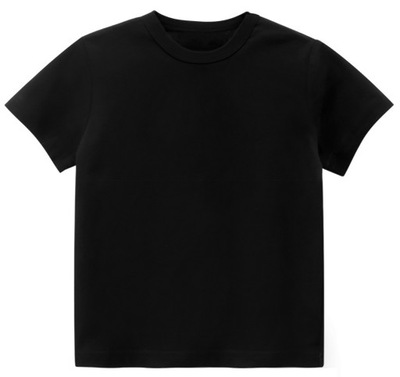 T-SHIRT DZIECIĘCY koszulka czarna 7-8 lat 128/134
