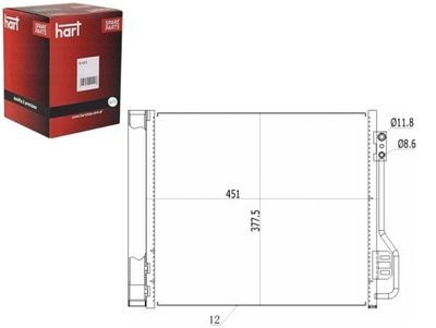 CONDENSADOR CONDENSADOR DE ACONDICIONADOR SMART PARA TWO 07- HART  