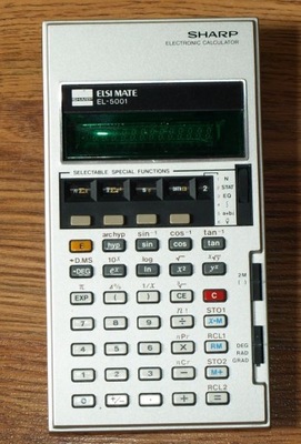 Stary kalkulator Sharp Elsi Mate EL-5001- 1977r.