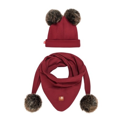 TuSzyte | Zimowy zestaw czapka i chusta R.56
