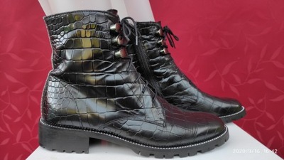 PERTINI buty damskie botki skórzane roz. 38,5