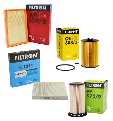 SET FILTERS OCTAVIA III 1.6 2.0 TDI VW FILTRON  