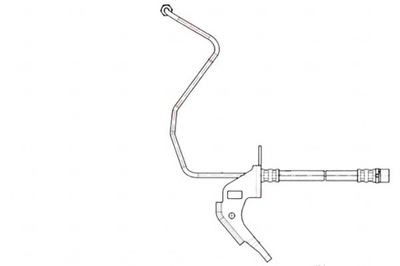 ПАТРУБОК ТОРМОЗНОЙ ELAST. OPEL ЗАД ASTRA G H 98- LE