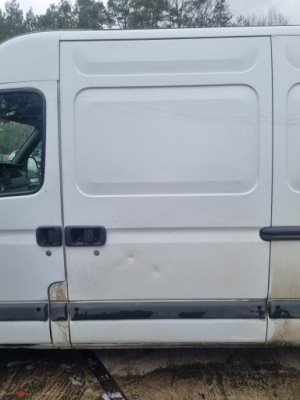 Renault master ii 03-10 lift 2007 r. дверь левый задняя сдвижные левая белый фото №1