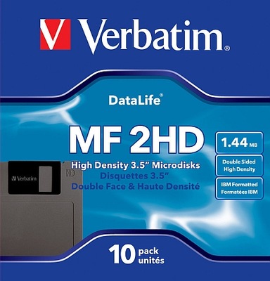 Verbatim NOWE Dyskietki MF 2HD 1,44MB op 10 sztuk