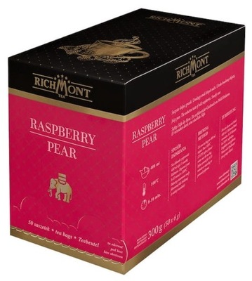 Herbata Richmont Raspberry Pear 50x6g