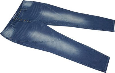 RAINBOW_50_ Spodnie JEANS rurki Z ELASTANEM V018