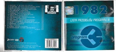 Płyta CD Lista Przebojów Programu III - 1982 I Wydanie ____________________