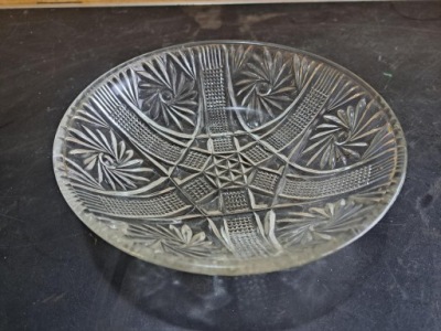 STARA ZABYTKOWA MISA SALATERKA KRYSZTAŁ ORYGINAŁ RETRO VINTAGE PRL