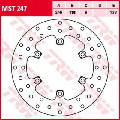 DISKU FIKSUOTA DUCATI MONSTER 1000/1000R (THUNDER AC 