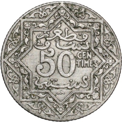 Maroko 50 centymów 1924