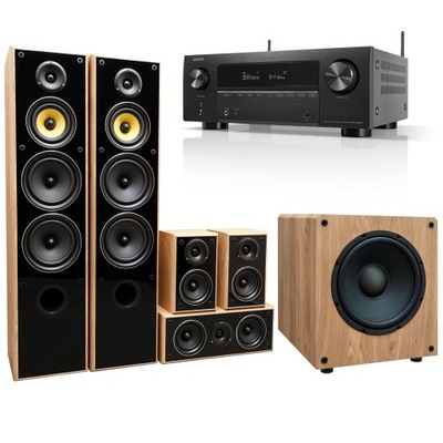 Denon AVR-X2800H + TAGA TAV-606 v.3 + TSW-90 v.4 Zestaw kina domowego 5.1