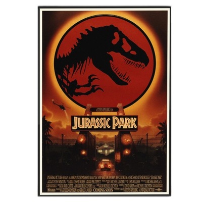 Jurassic Park Plakat Filmowy Dinozaury A2