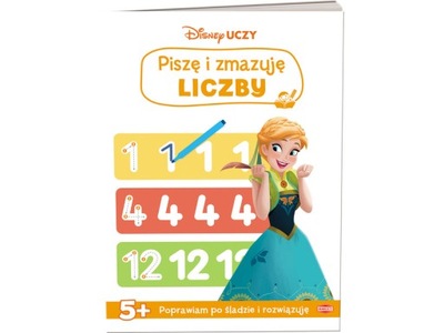 Książka Disney Kraina Lodu Piszę i zmazuję liczby