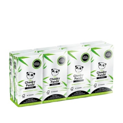 CHEEKY PANDA Bambusowe chusteczki higieniczne 8pak