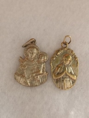 Dwa medaliki św. Antoni