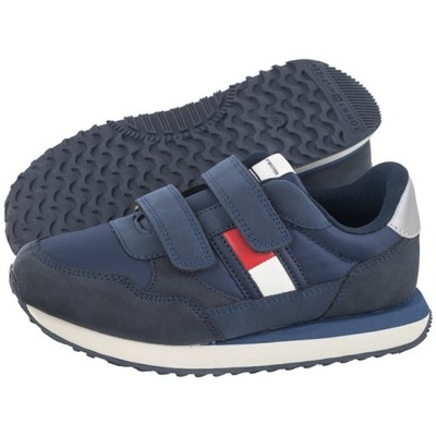 Buty Sportowe dla Dzieci Tommy Hilfiger Flag Low Cut Blue Granatowe