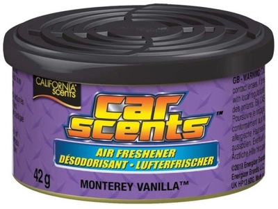 Puszka zapachowa California Car Scents MONTEREY VANILLA Pachnie aż 60 dni