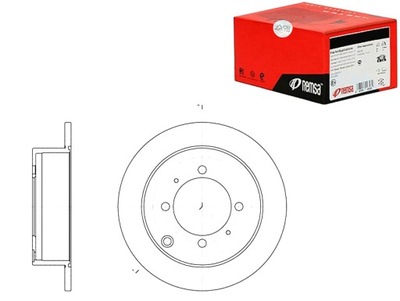 REMSA КОМПЛЕКТ ТОРМОЗНОЙ ДИСК ТОРМОЗНЫХ MB668083