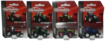 MAJORETTE FARM TRAKTOR TRAKTORY x4 szt !