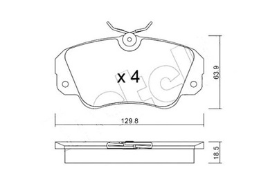 METELLI TRINKELĖS STABDŽIŲ OPEL OMEGA 2.6 I (16_. 17 